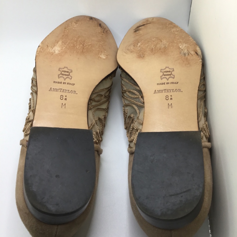 Ann Taylor Rapture Taupe/Mesh/Suede Shoes - Picture 2 of 5
